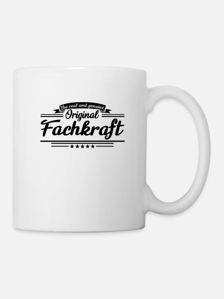 The real and genuine Original Fachkraft Lustig - Tasse - Weiß