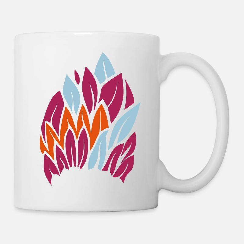 plumes - Mug blanc - blanc