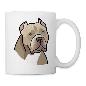 American Bully - head (colors) - Mug - white - Right