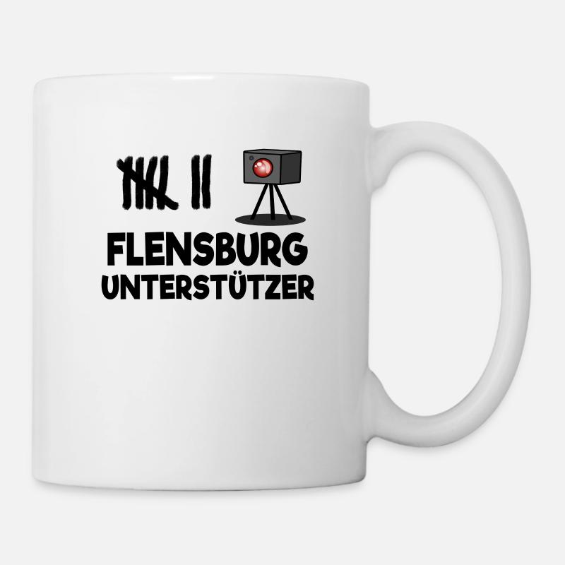 Flensburg Unterstützer Radarkontrolle Blitzer Auto - Tasse - Weiß