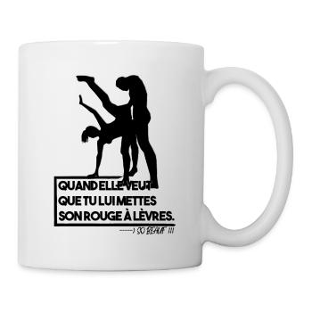 SO BEAUF - Rouge à lèvres - Mug blanc - blanc - Droite