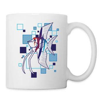 Angelfish - Tasse - Weiß - Rechts