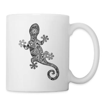 Gecko black - Mug - white - Right