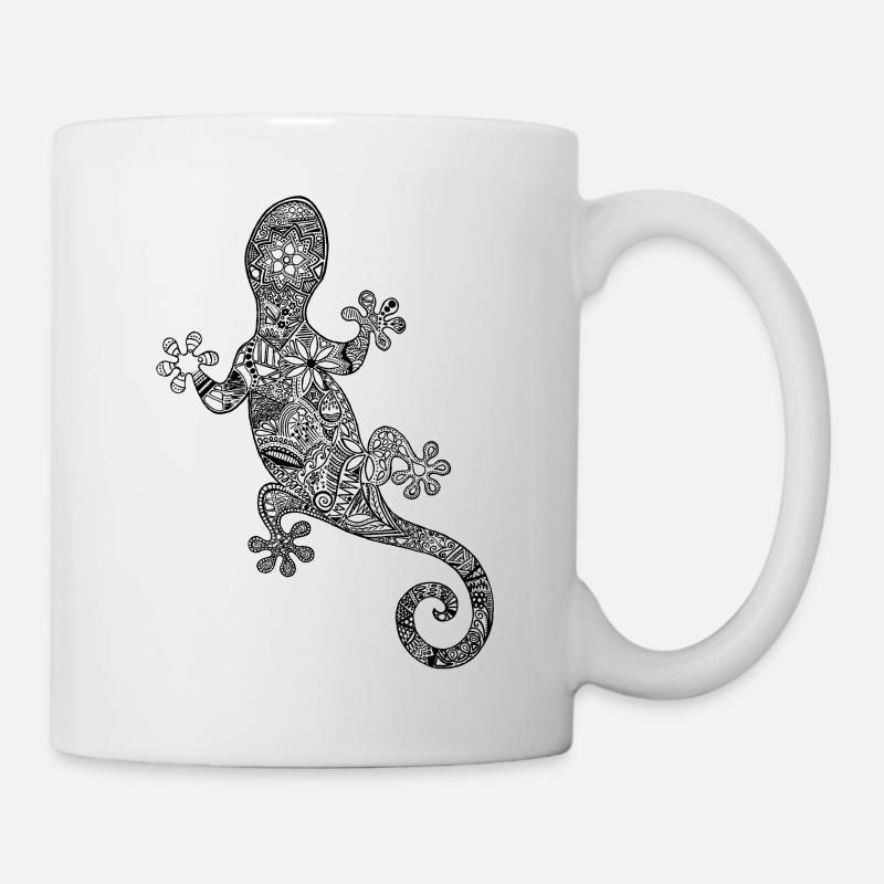 Gecko black - Mug - white