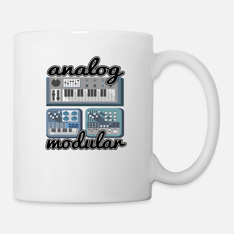 Modular Synthesizer Synth Vintage Retro Analog - Tasse - Weiß