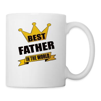 Daddy Father's Day saying best in the world - Mug - white - Right