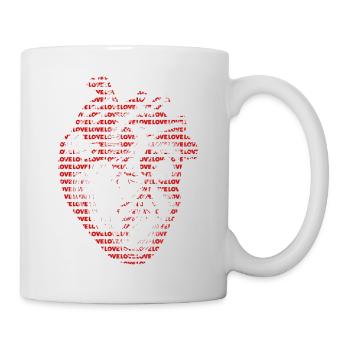 Love Heart - Love lettering with heart - Mug - white - Right