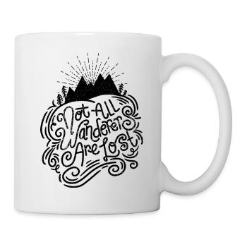 Tous les vagabonds ne sont pas perdus - Mug blanc - blanc - Droite