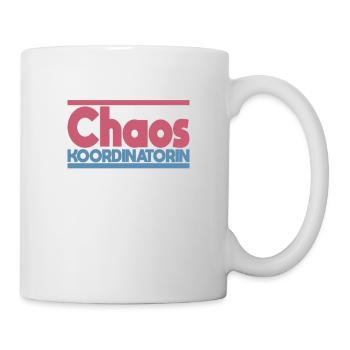Chaos Koordinatorin Mama Mutter Oma Erzieherin - Tasse - Weiß - Rechts