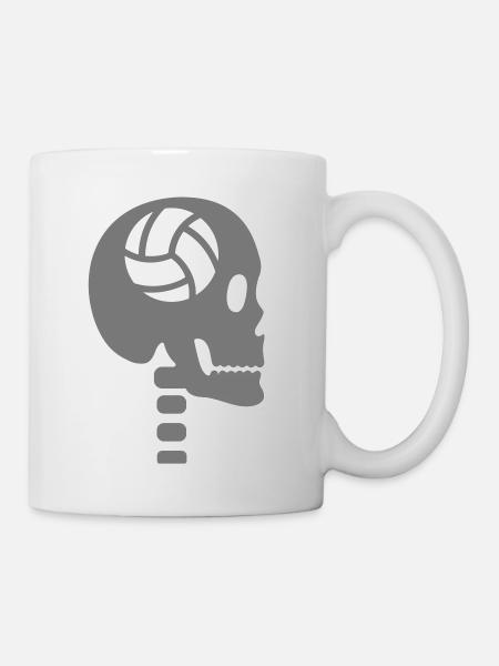 Volleyball in the head - Mug - white