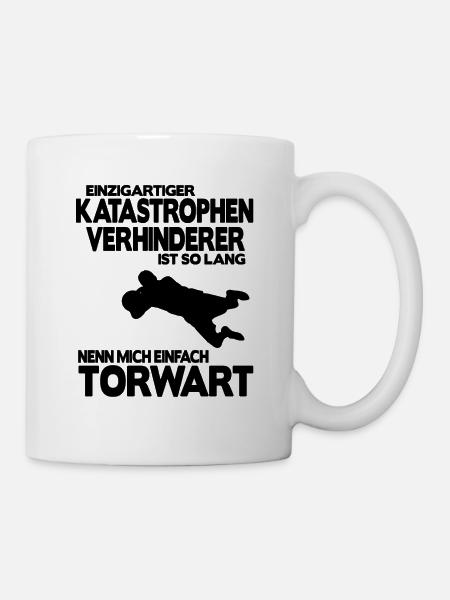 Torwart Fußball Torhüter Geschenk Held Fussball - Tasse - Weiß