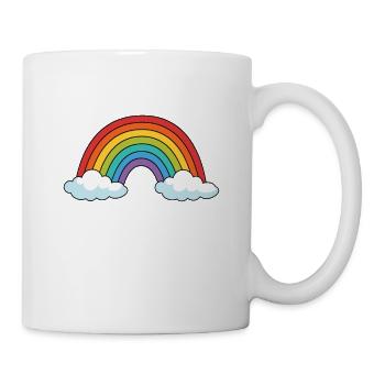 Regenbogen - Tasse - Weiß - Rechts