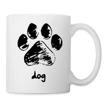 Patte de chien - Chien - Mug blanc - blanc - Droite