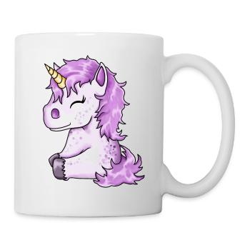 Cute pink unicorn foal - Mug - white - Right