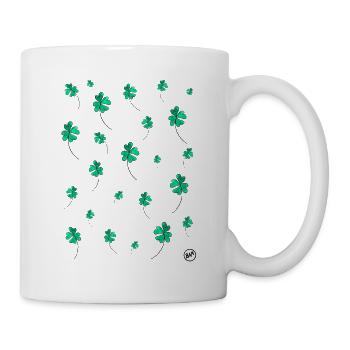 *BAM* be_a four-leaf clover (green) - Tasse - Weiß - Rechts
