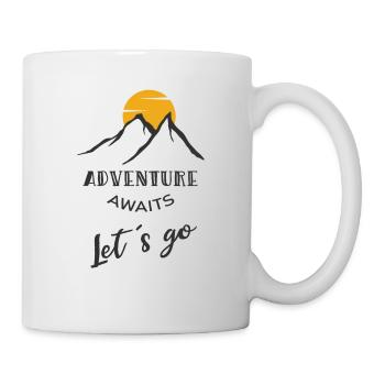 Adventure, wilderness mountains, mountaineering - Mug - white - Right