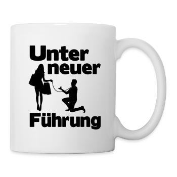 Junggesellenabschied Lustig Unter neuer Führung - Tasse - Weiß - Rechts