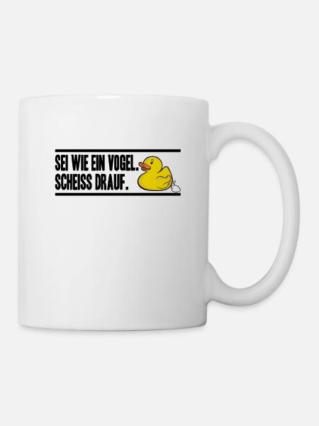Enten Ente Badeente Gummiente Duck Geschenk Lustig - Tasse - Weiß