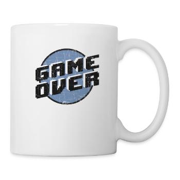 Game Over Vintage Retro Gamer Geburtstag Scheidung - Tasse - Weiß - Rechts