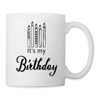 It's my Birthday - Tasse - Weiß - Rechts