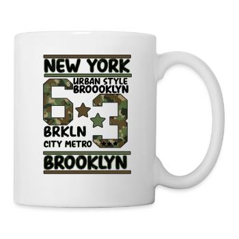 Newyork Brooklyn - Tasse - Weiß - Rechts