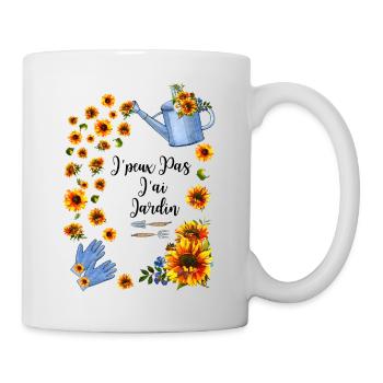 JARDINAGE GARDEN TOURNESOL SUNFLOWER - Mug blanc - blanc - Droite