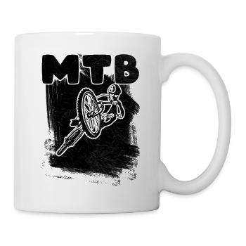 MTB Mountainbike Fahrrad Sport Mountainbiker Hobby - Mug blanc - blanc - Droite