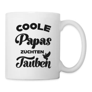Coole Papas züchten Tauben Taubenzüchter Taube - Tasse - Weiß - Rechts