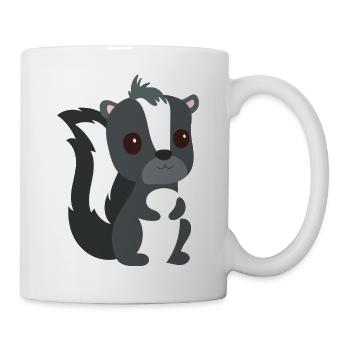 Stinktier - Tasse - Weiß - Rechts