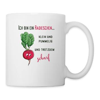 scharfes Radieschen - Tasse - Weiß - Rechts