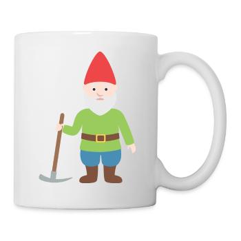 Gnome dwarf - Mug - white - Right
