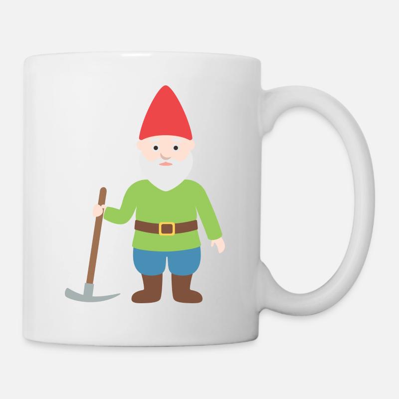 gnom zwerg - Tasse - Weiß