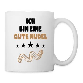 Ich bin eine Gute Nudel witziger Spruch Vintage - Tasse - Weiß - Rechts