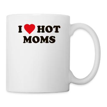 I Love Hot Moms - Mug - white - Right