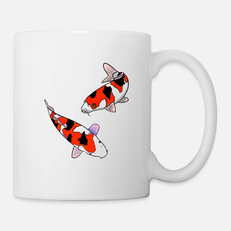 Koi-Karpfen - Tasse - Weiß