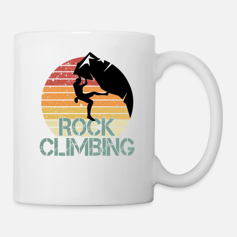 Felsklettern - Tasse - Weiß