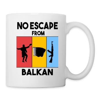 Aucune fuite des Balkans - Mug blanc - blanc - Droite