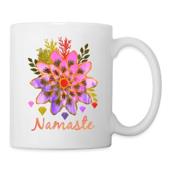 Namaste Flower - Mug blanc - blanc - Droite
