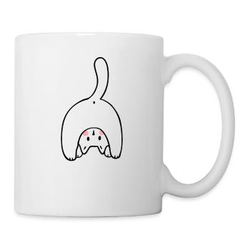 Yoga Kätzchen Mieze Meditation - Tasse - Weiß - Rechts