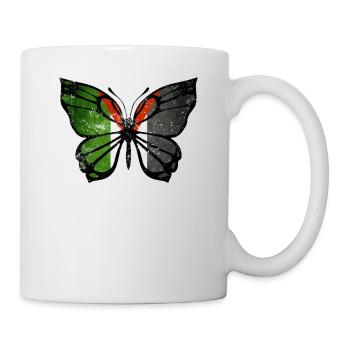 Palästina-Schmetterling - Tasse - Weiß - Rechts