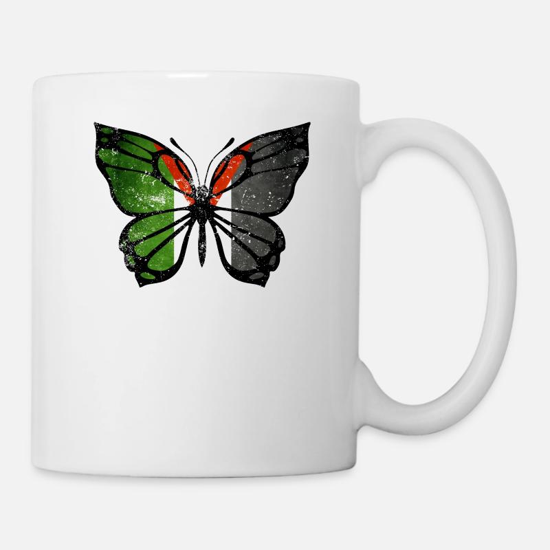 Papillon de Palestine - Mug blanc - blanc