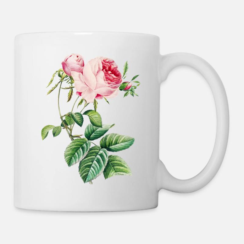 Rose 1 - Mug blanc - blanc