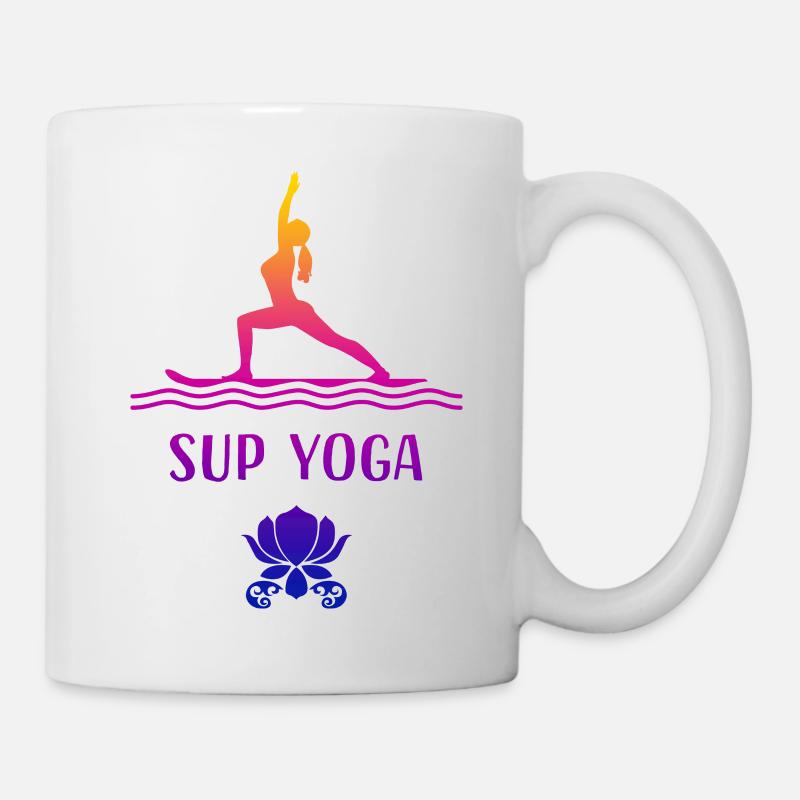 SUP YOGA Stand Up Paddling - Mug - white