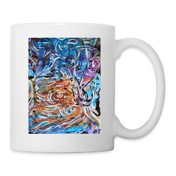 Nature, arbre, arbres, aimer la nature - Mug blanc - blanc - Droite