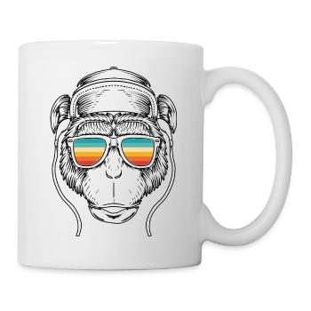 Music monkey - Mug - white - Right