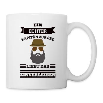 Kapitän zur See Geschenk - Tasse - Weiß - Rechts