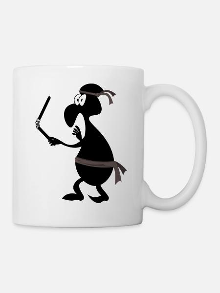 Funny Shinobi - le t-shirt des ninjas drôles - Mug blanc - blanc