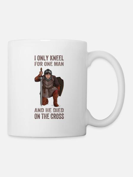 Jesus I Only Kneel For One He died on the cross - Tasse - Weiß