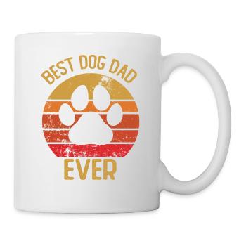 Bester Hundevater aller Zeiten - Tasse - Weiß - Rechts
