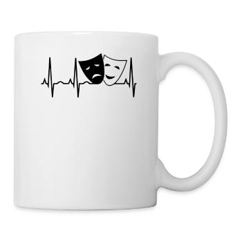Battement de coeur de théâtre - Mug blanc - blanc - Droite